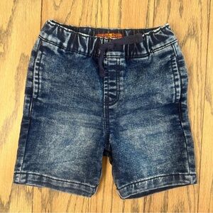 7 for All Mankind Little Boys Blue Denim Jean Shorts Size 18 Months
